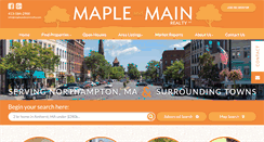 Desktop Screenshot of mapleandmainrealty.com