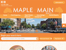 Tablet Screenshot of mapleandmainrealty.com